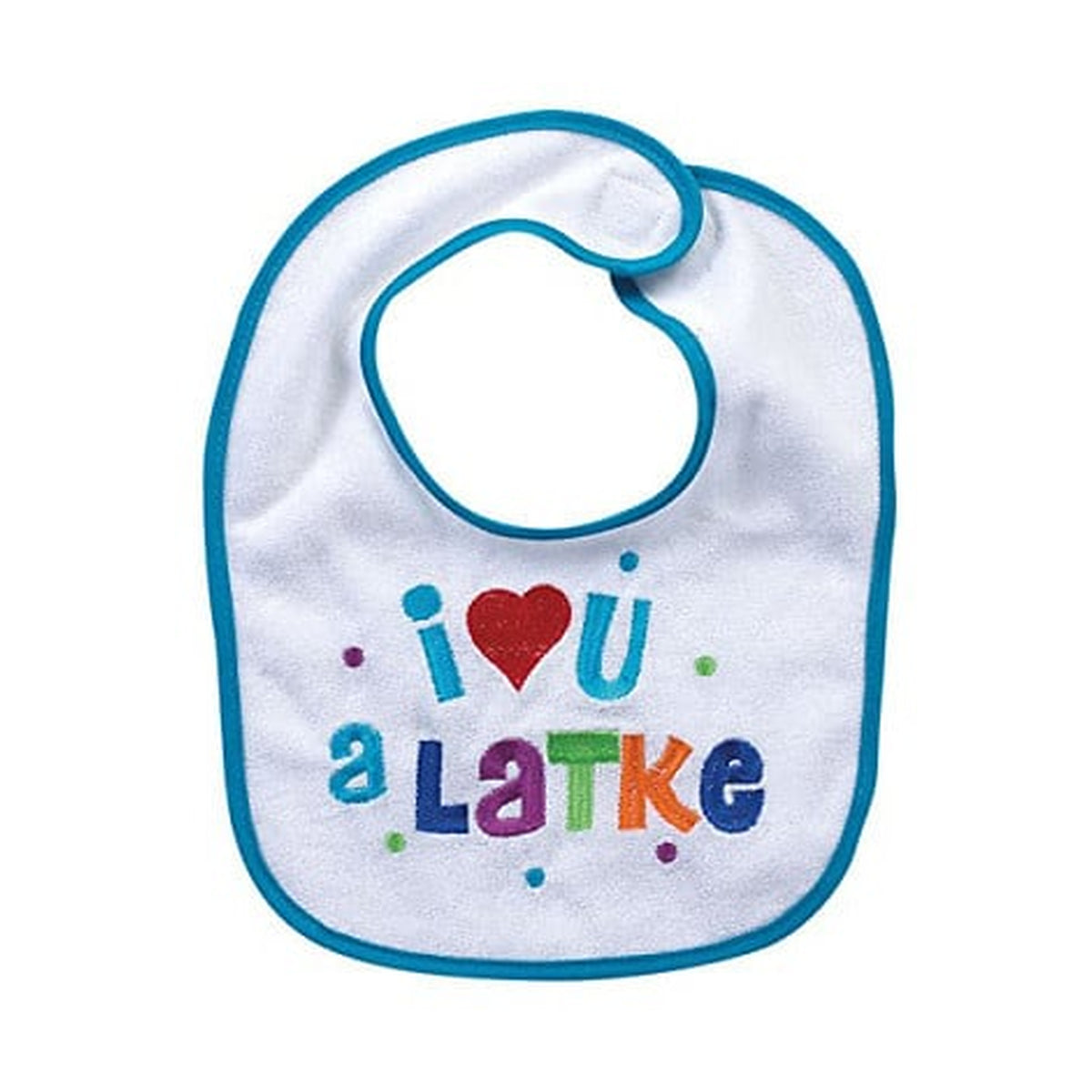 Chanukah Bib 'I Love U A Latke'