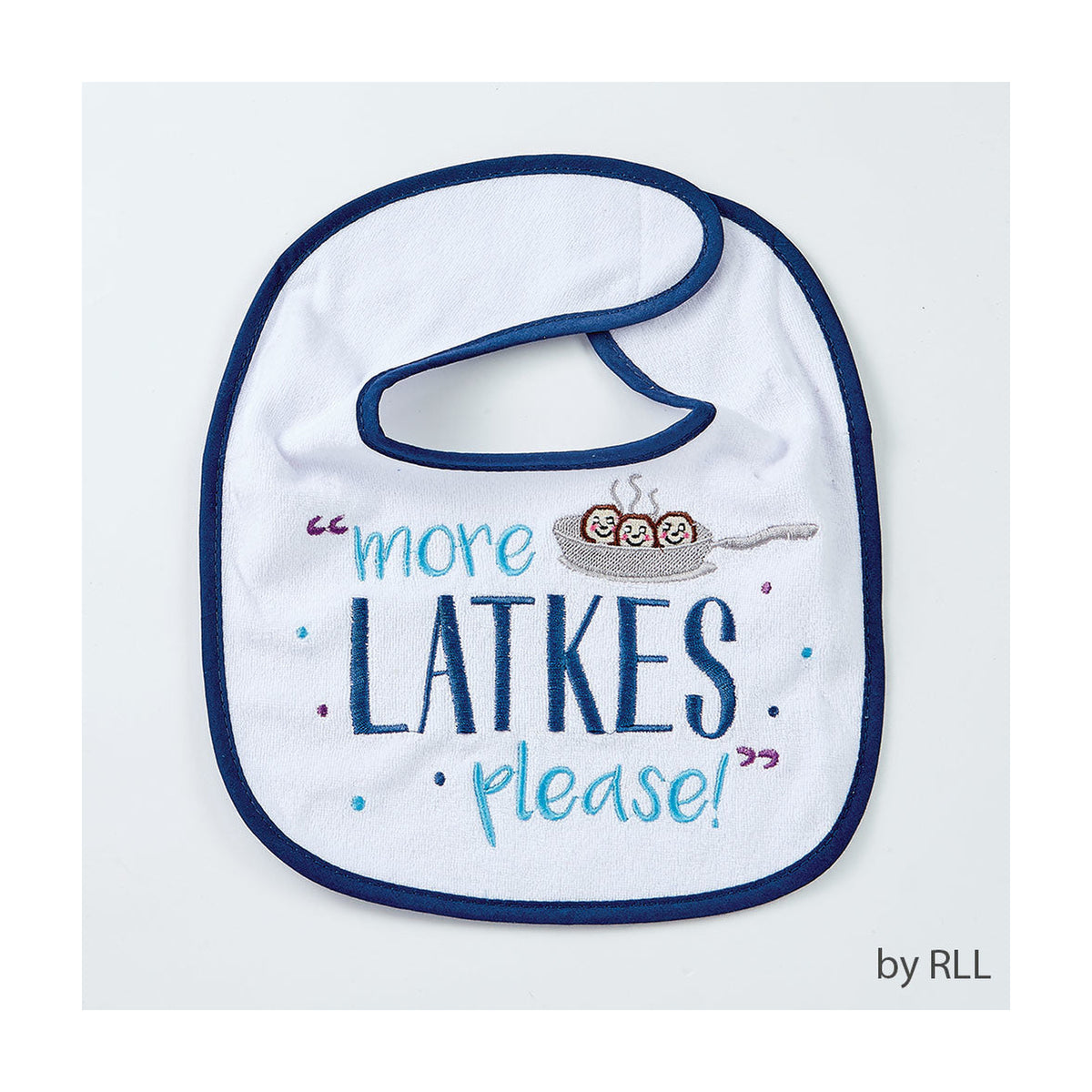Chanukah Bib, 'More Latkes Please'