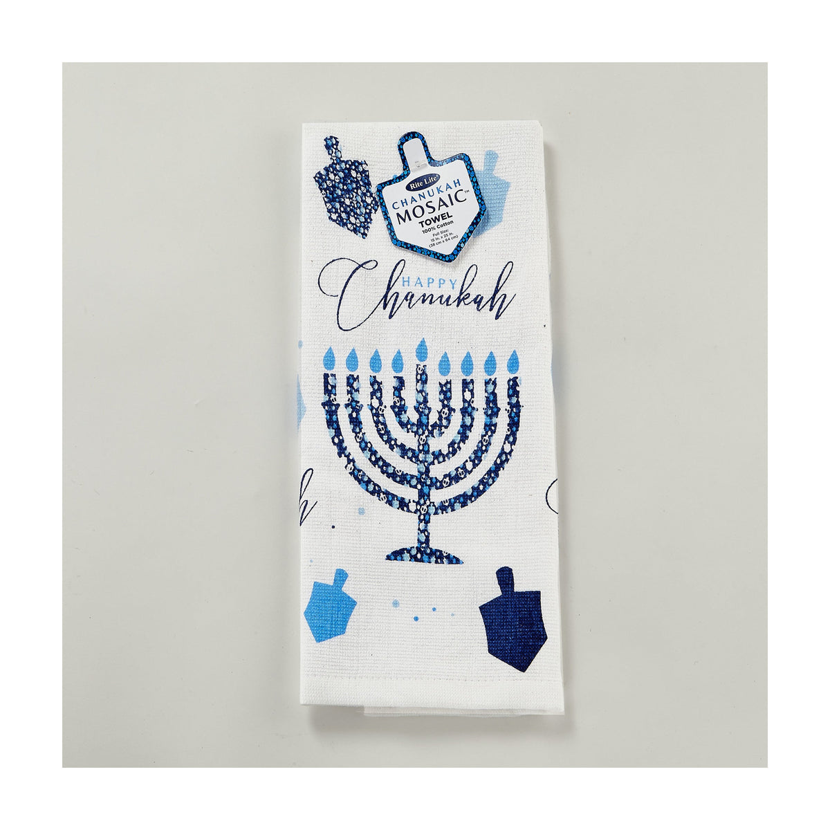 Chanukah Printed Towel, Chanukah Mosaic Design