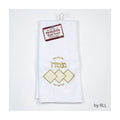Hand Towel, Embroidered Matzah Design