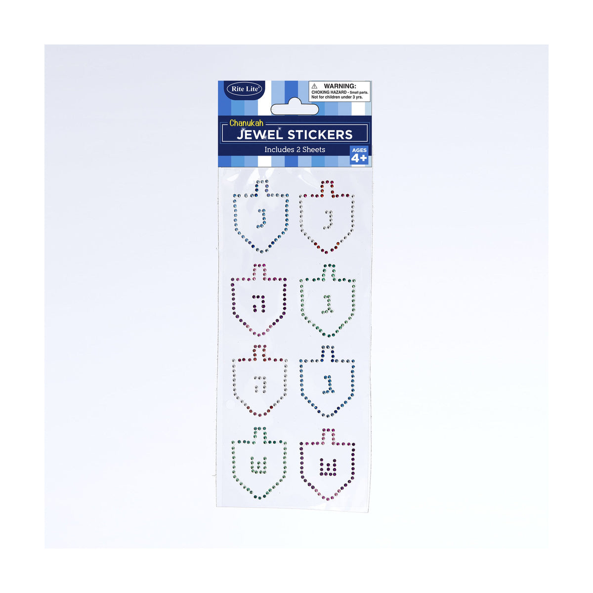 Chanukah Jewel Stickers, 2 Sheets