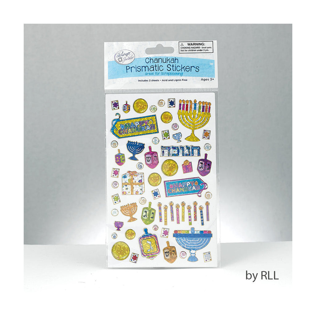 Prismatic Chanukah Stickers