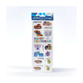 Chanukah 3D Metallic Stickers, 2 Sheets