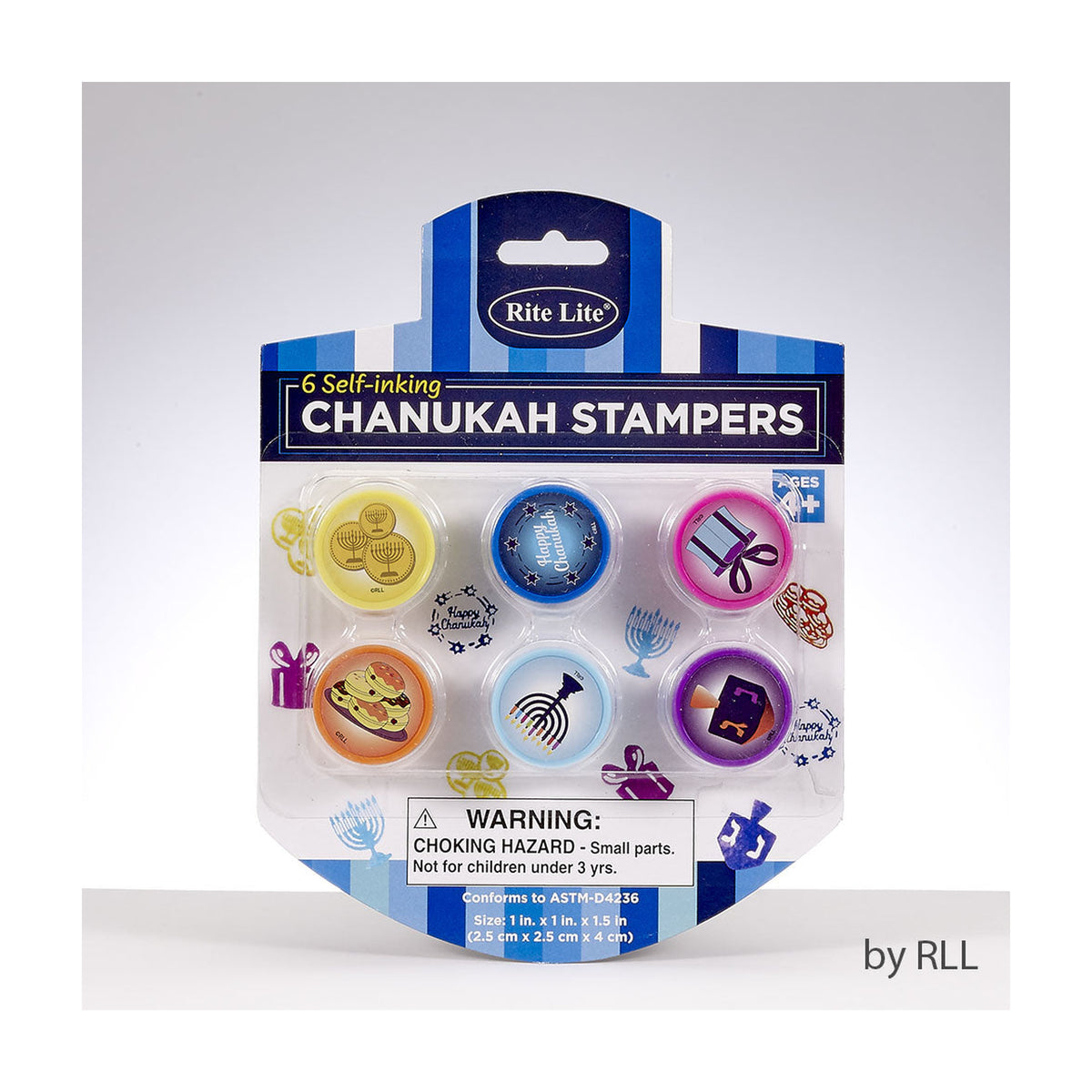 Chanukah Stampers, 6pcs