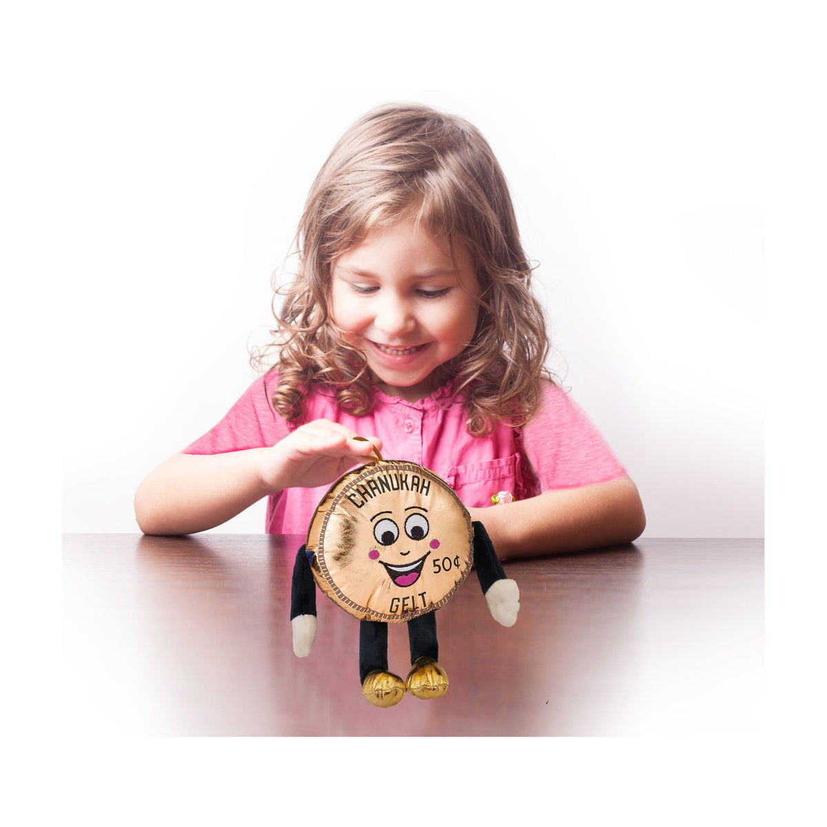 Plush Chanukah Gelt Coin