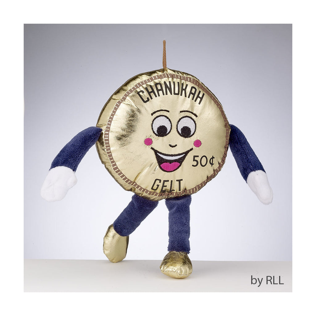 Plush Chanukah Gelt Coin