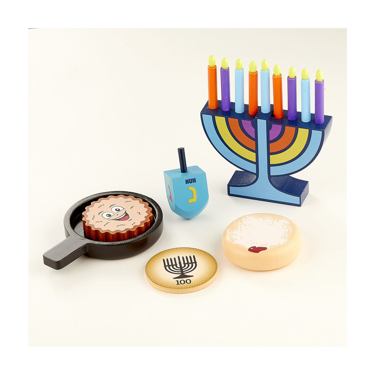 Deluxe Chanukah Wooden Play Set, 16-pc