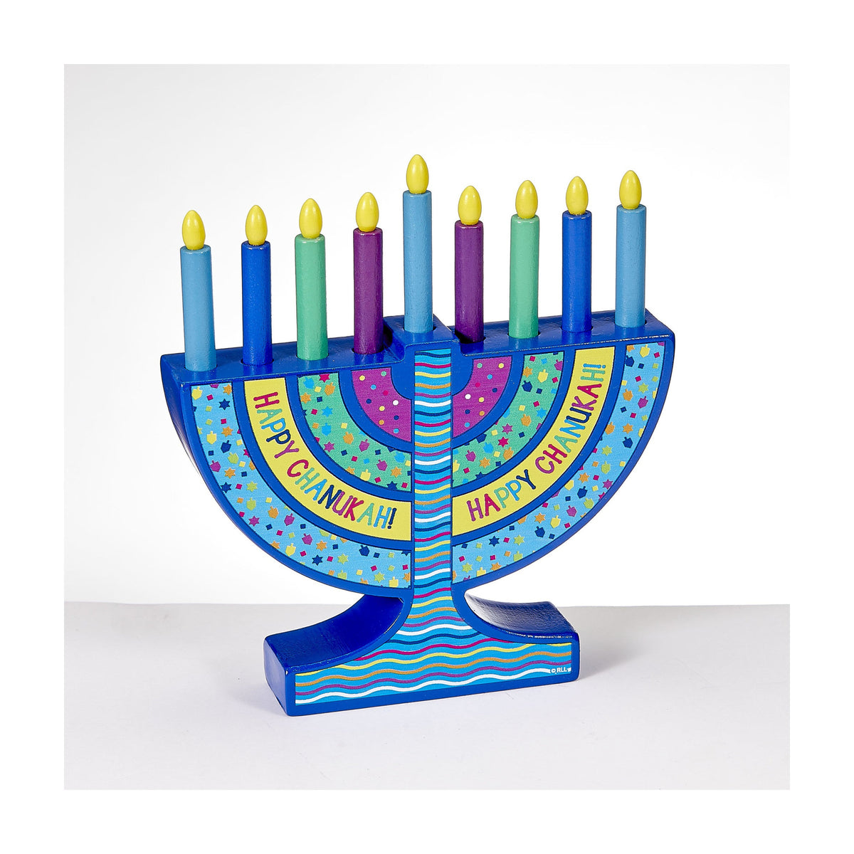 Play Menorah with Removable Wooden Candles