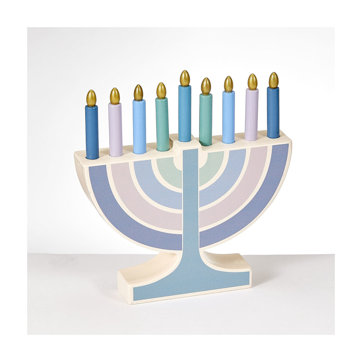 Play Menorah with Removable Wooden Candles