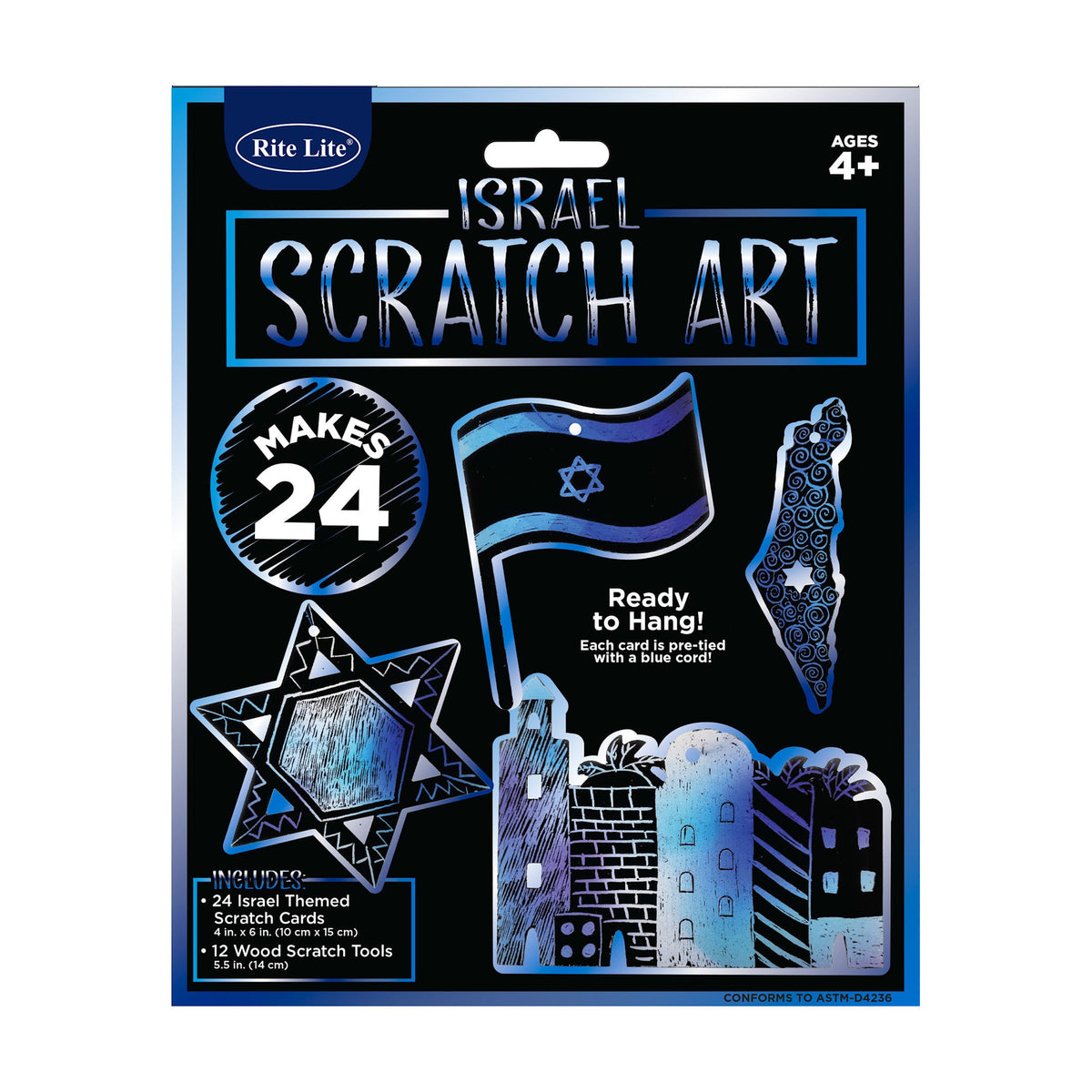 Israel Scratch Art, 24pcs