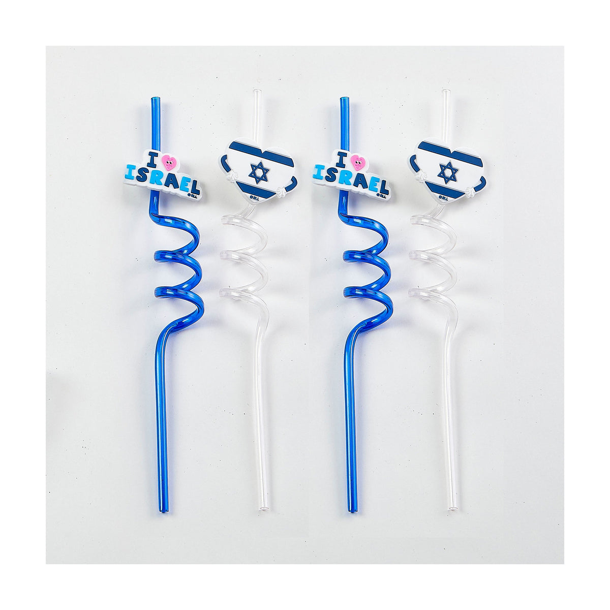 Israel Reusable Straws, Set of 4