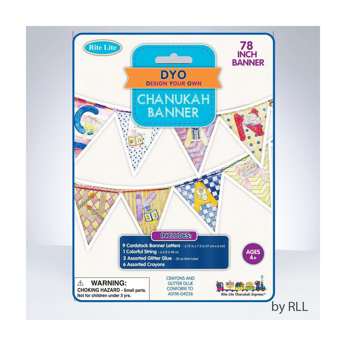 Colour Your Own Chanukah Banner