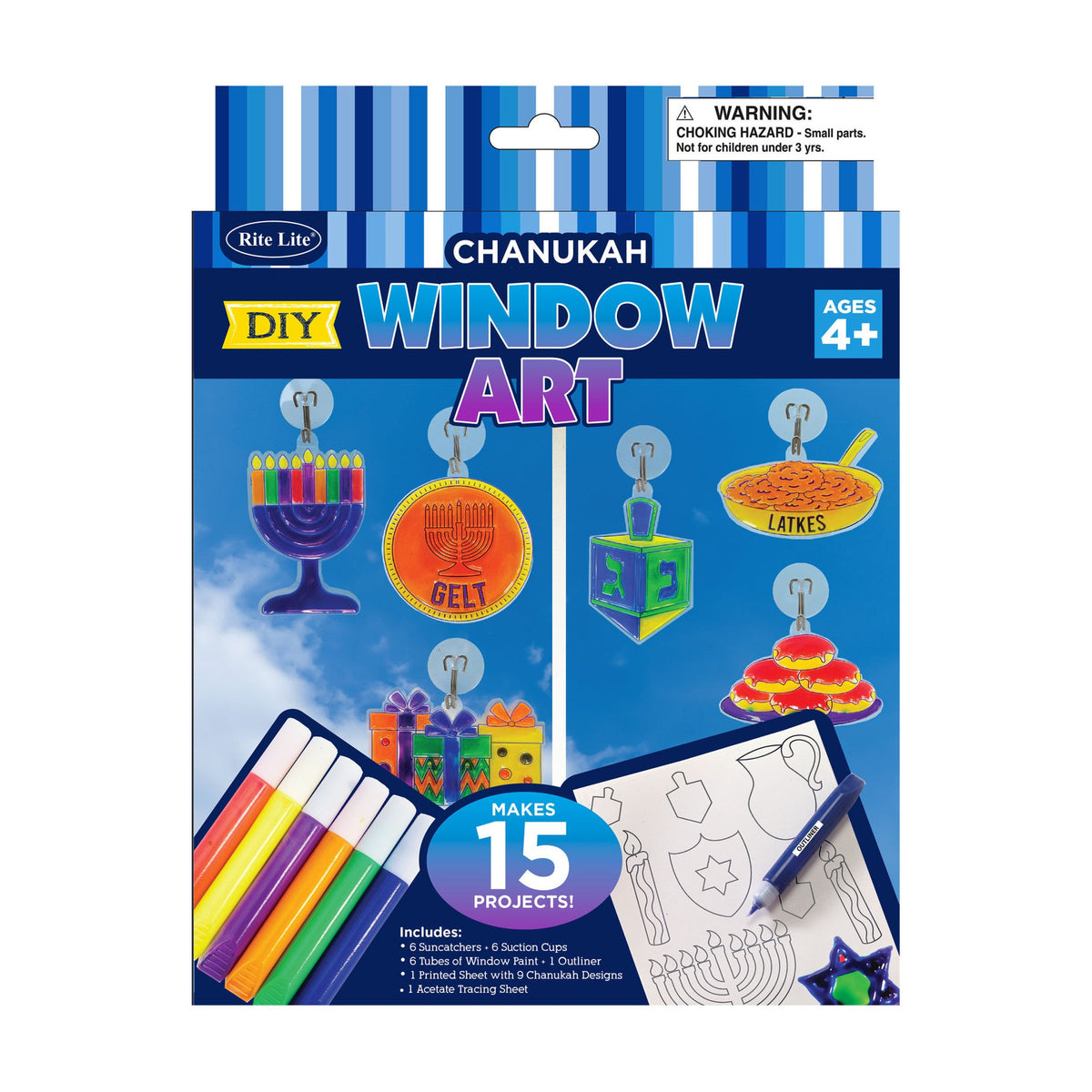 Chanukah DIY Window Art