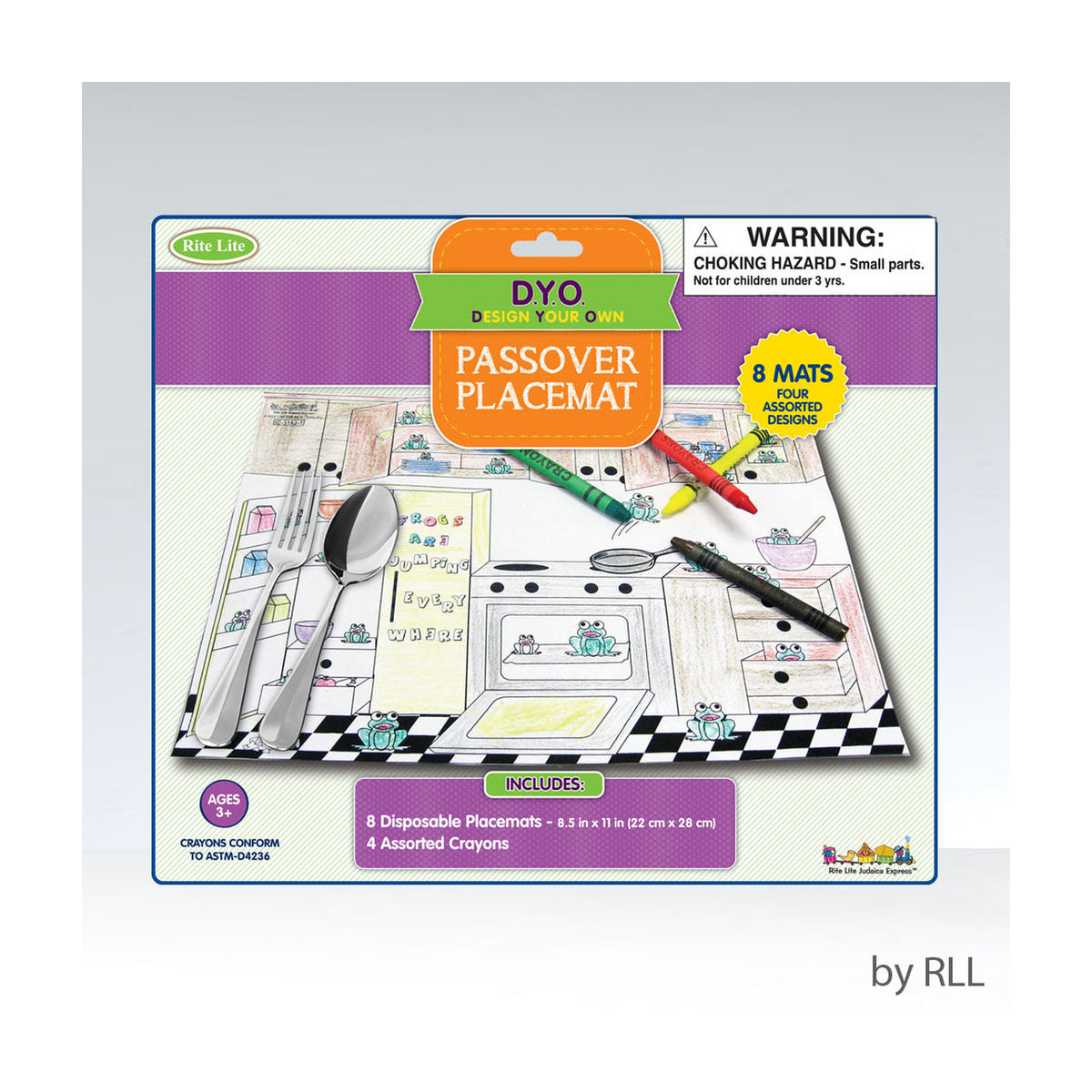 Passover Colouring Placemats, 8-pack
