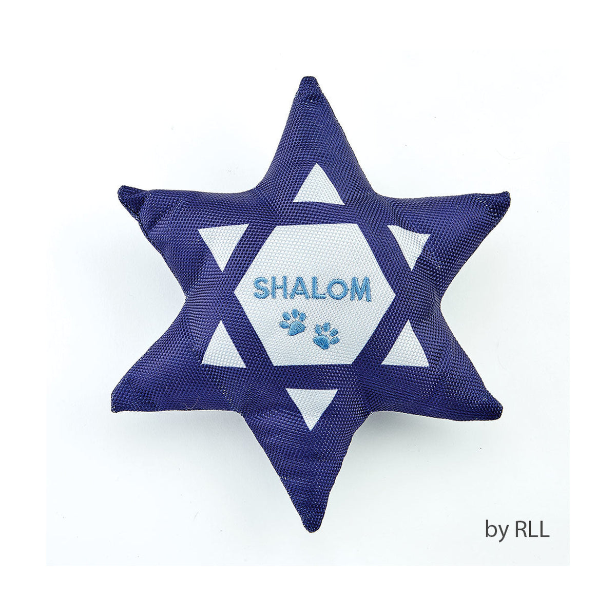 "Shalom" Star of David Squeaky Dog Toy