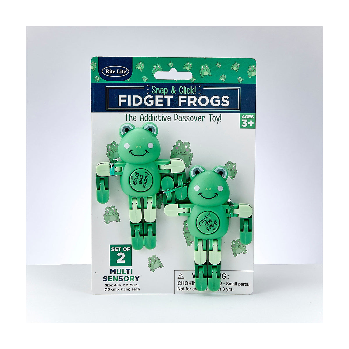 Snap & Click Fidget Frogs, 2-Pack