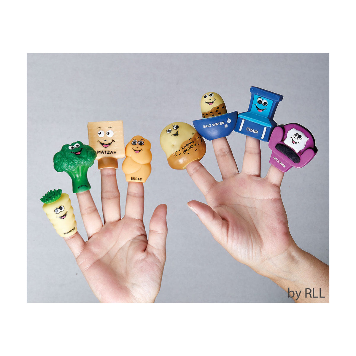 ''Mah Nishtana'' Finger Puppets, Vinyl, 8pcs