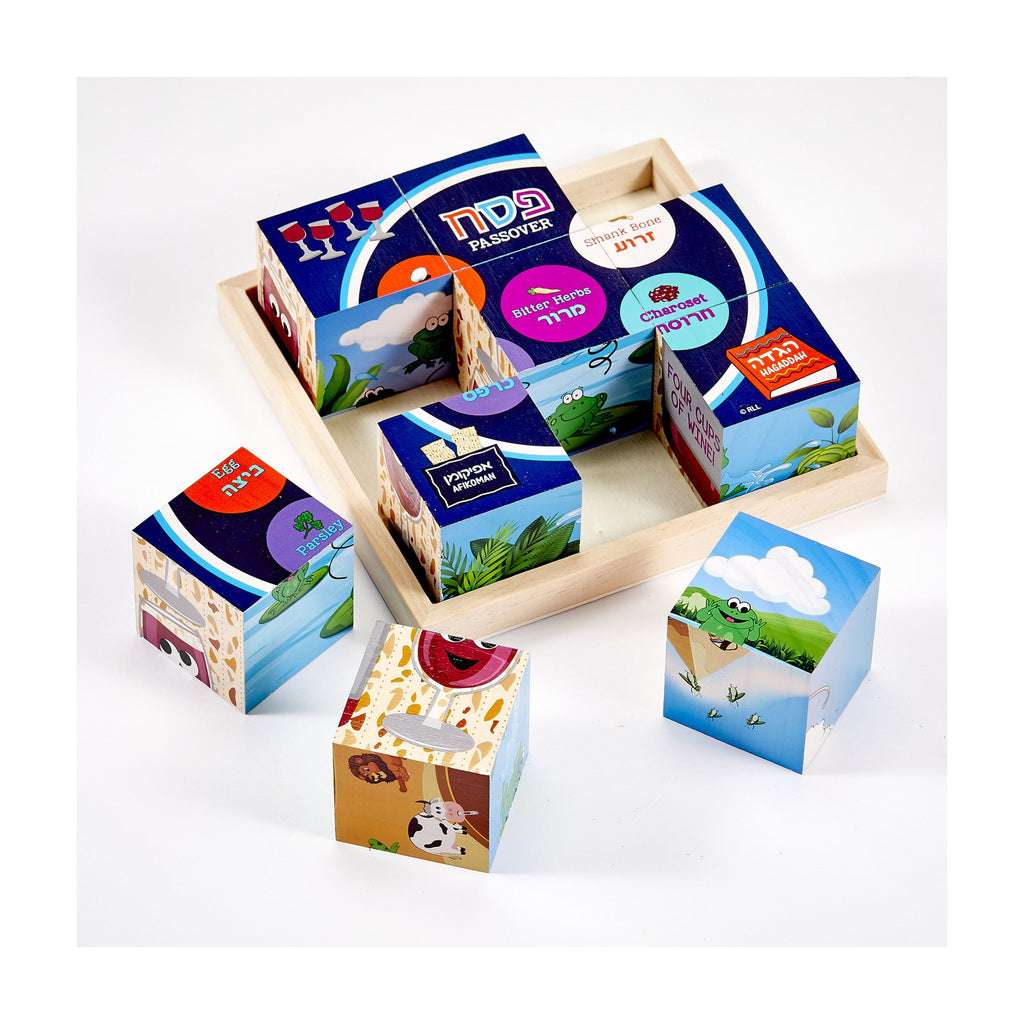 Passover 6-in-1 Puzzle, 9 Wood Blocks