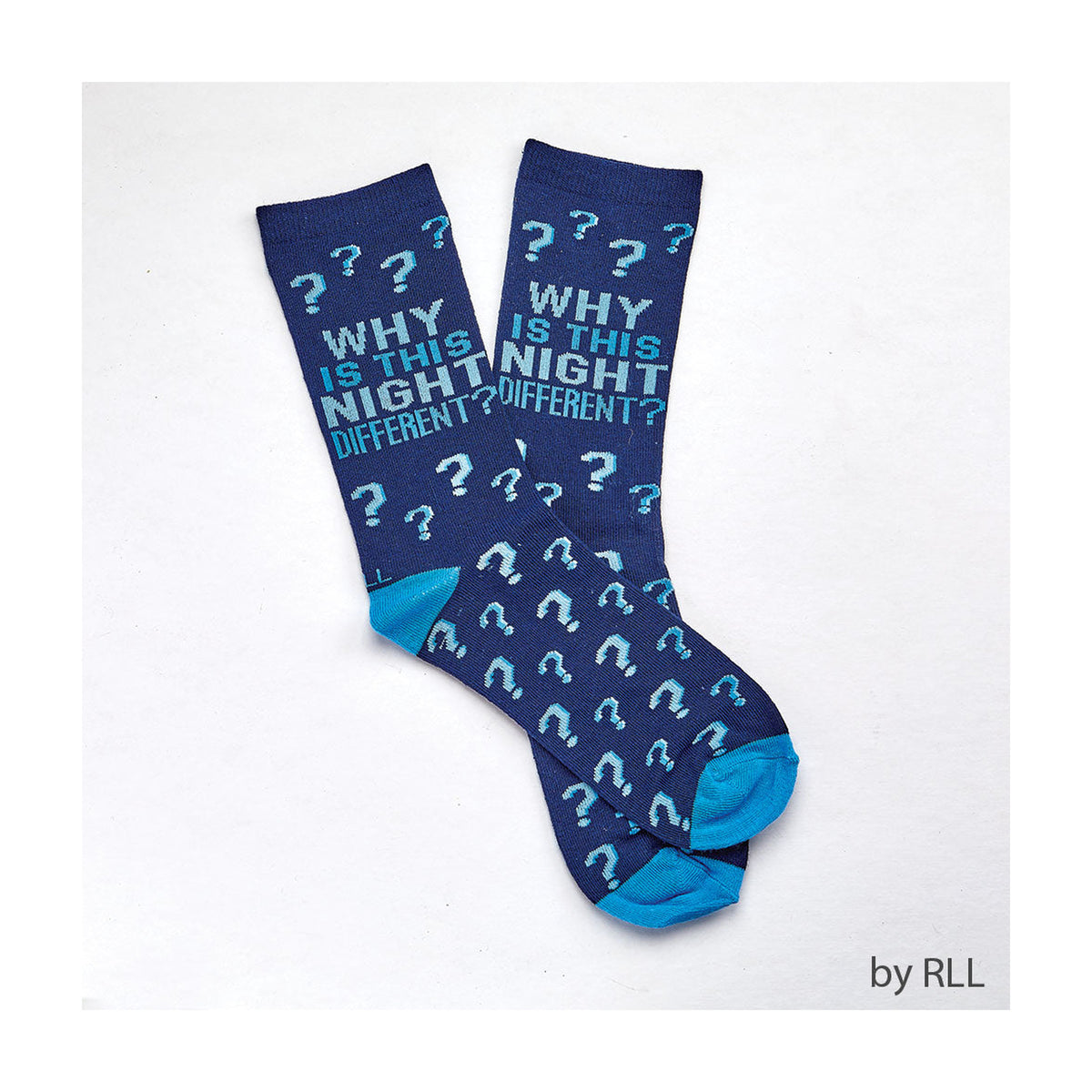 Passover Socks, Adult Size, ''Why is this Night Different''