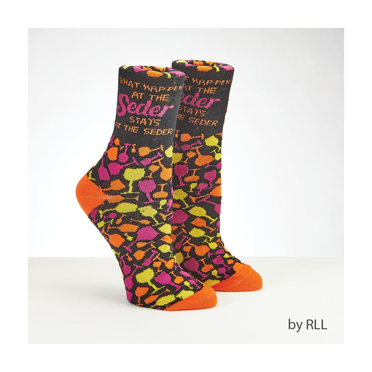 Passover Socks, Adult Size, ''What Happens at the Seder''