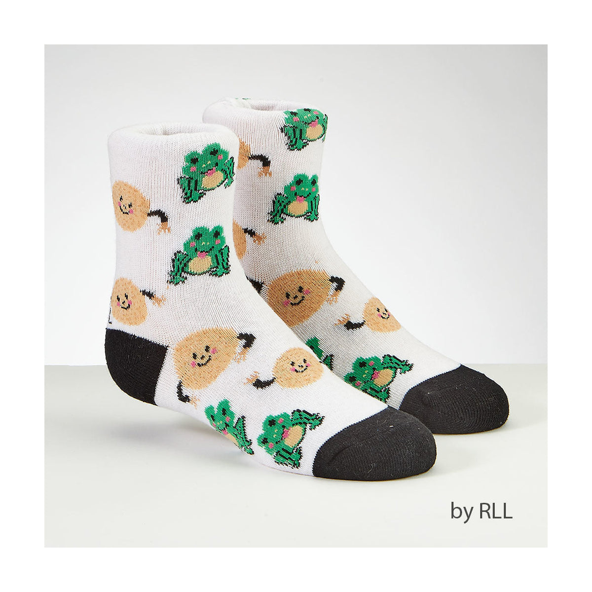 Passover Socks, Kids Size, Frogs and Matzah Balls