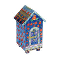 Handpainted Wood Tzedakah Box, Pomegranates Design