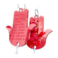 Laser-Engraved Hamsa - Red