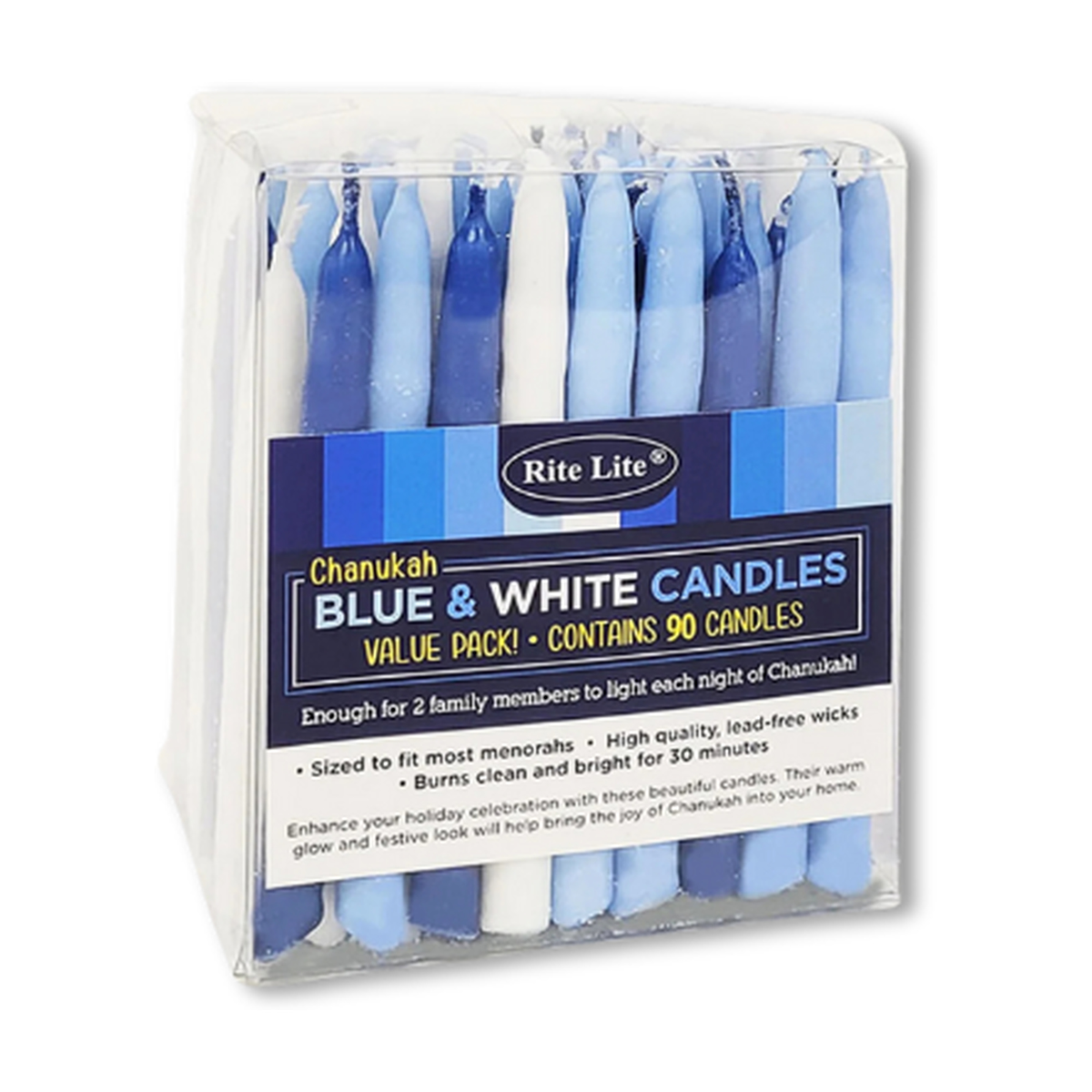 Value Pack Chanukah Candles, 90pcs