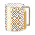 Acrylic Washing Cup, Gold Design