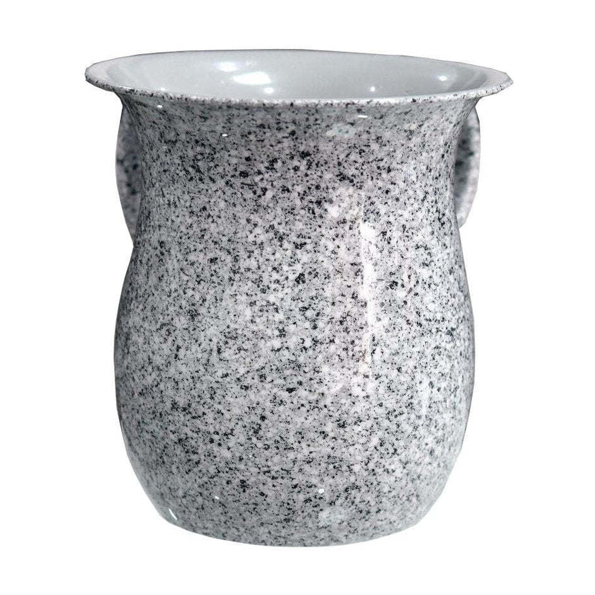 Washing Cup, Black and White Marble Design
