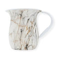 Washing Cup, Stainless Steel, White & Marble