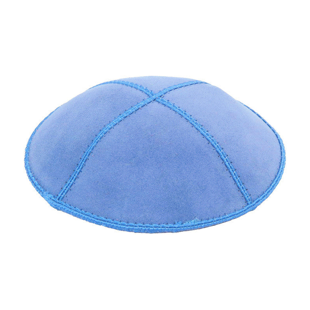 Wedgewood Blue Suede Kippah