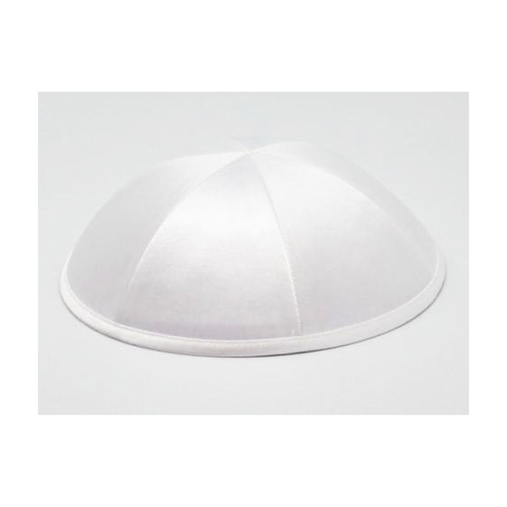 White Deluxe Satin Kippah