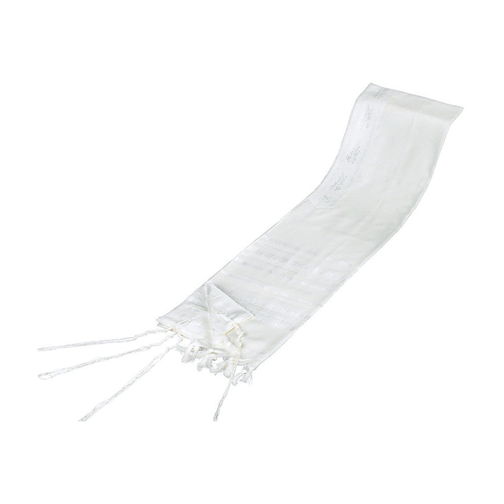 Tallit, Wool, White Stripes
