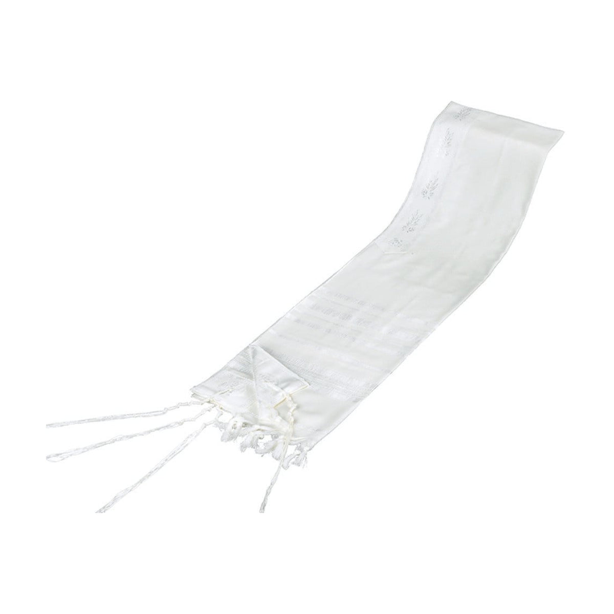 Tallit, Wool, White Stripes Size 50 (47'' x 67'') Ashkenazi Meyuchad (Machine Made)