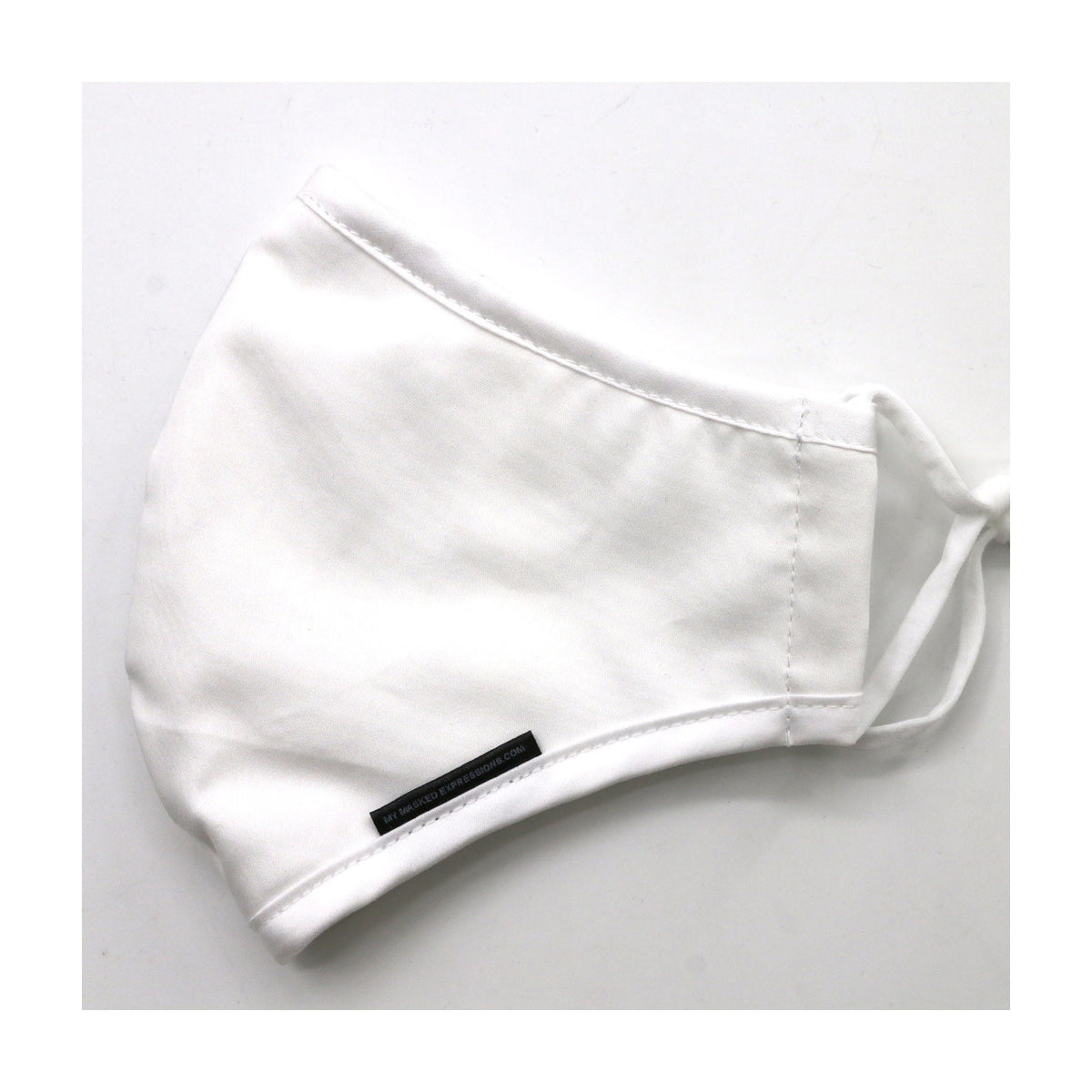 Adult Size Mask, White Cotton