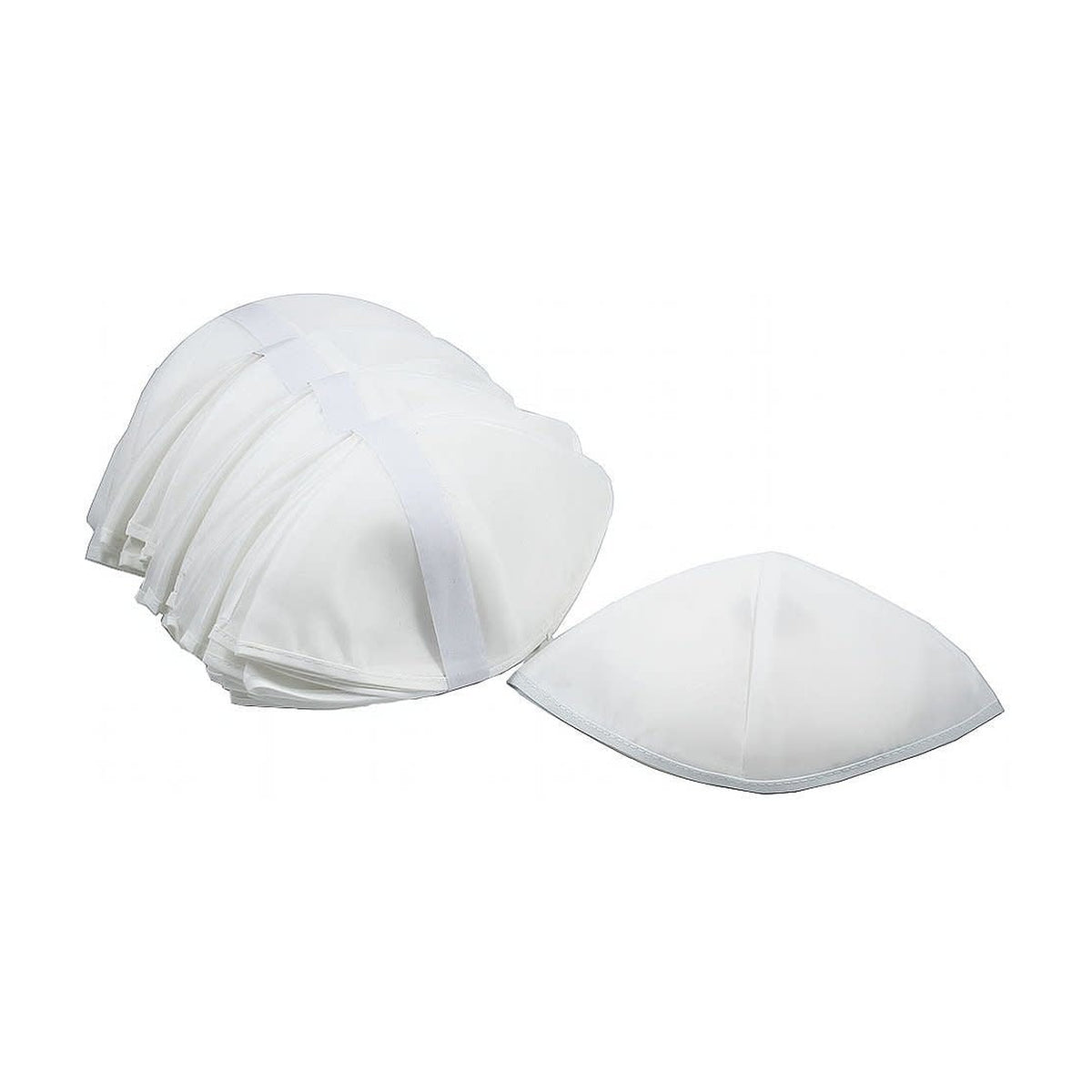 Synagogue Kippot, Dozen, White