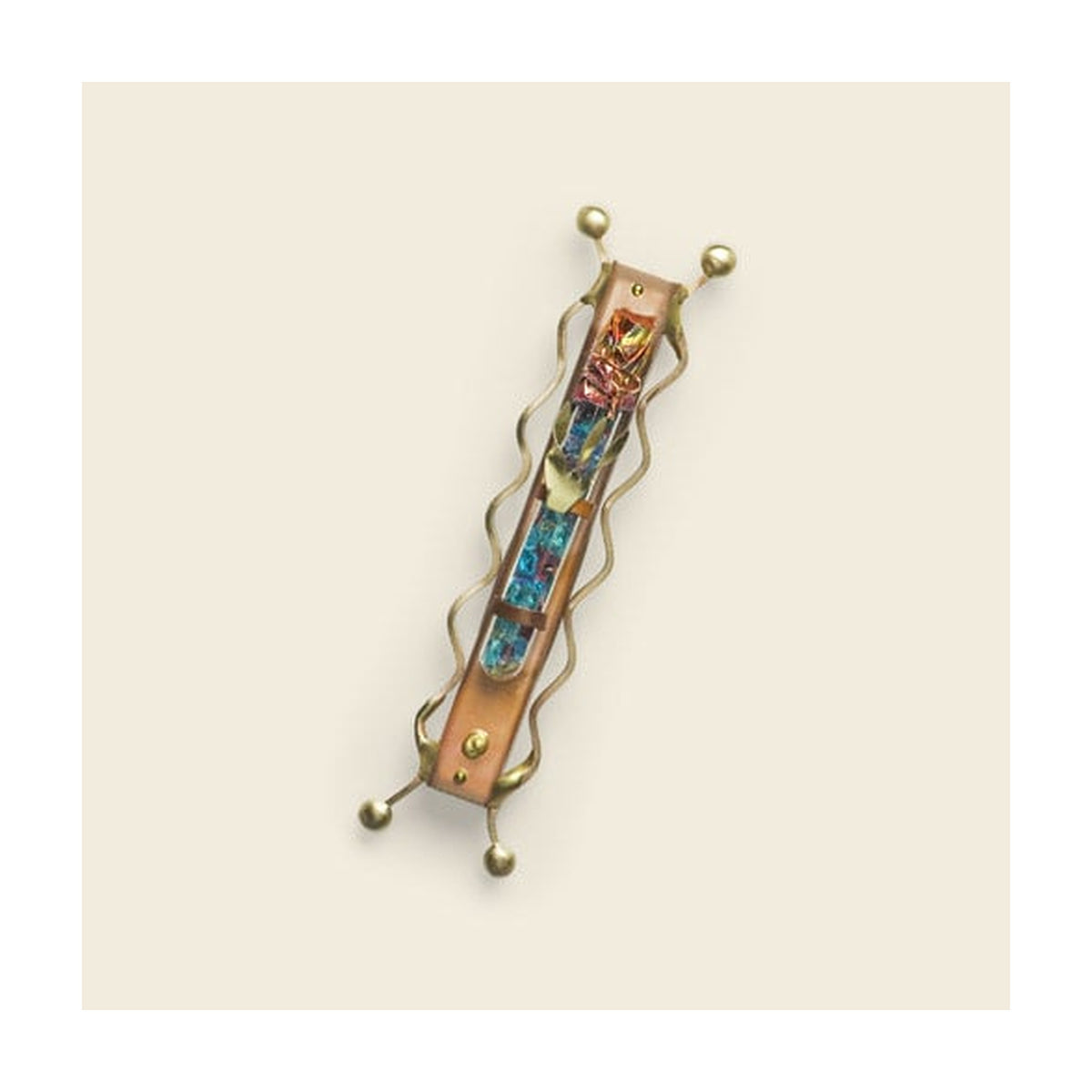 Wedding Glass Mezuzah