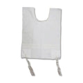 Wool Tzitzit / Arbah Kanfot, White Stripes, Round Neck 26 Sephardi Avodat Yad (Handmade) ThinGauge