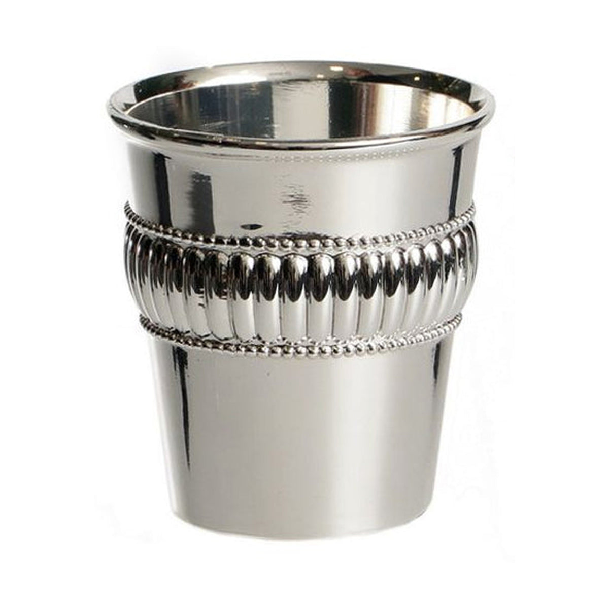 Stemless Kiddush Cup, Minimum Shiur, Silver Plated