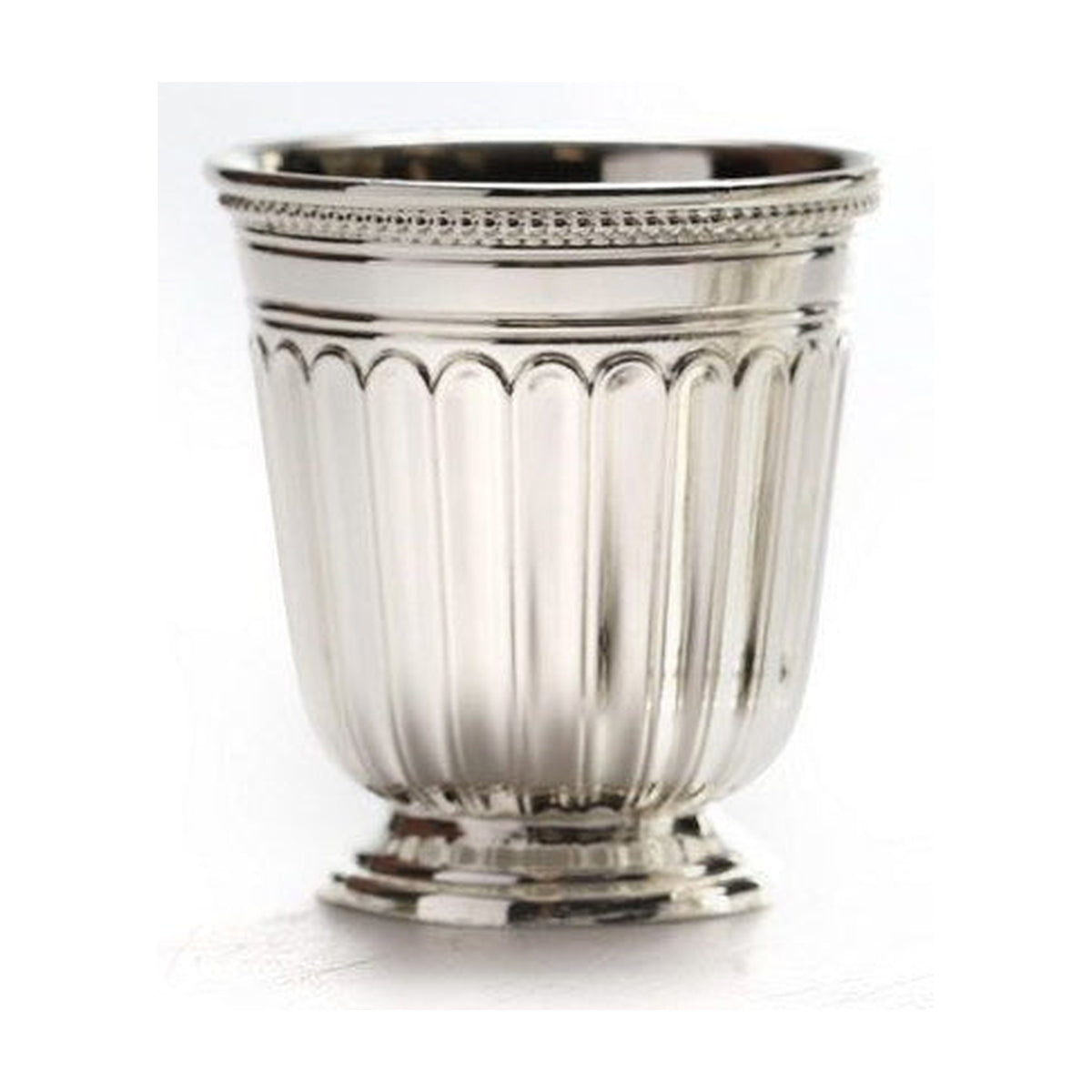Stemless Kiddush Cup, Minimum Shiur, Silver Plated