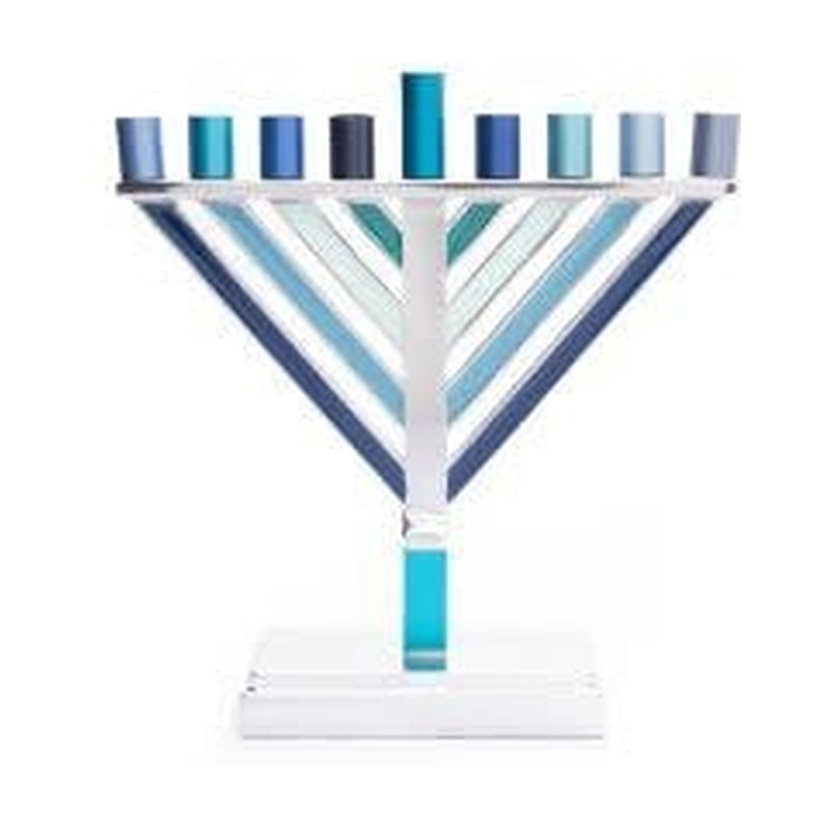 Rambam Style Menorah, Aluminum