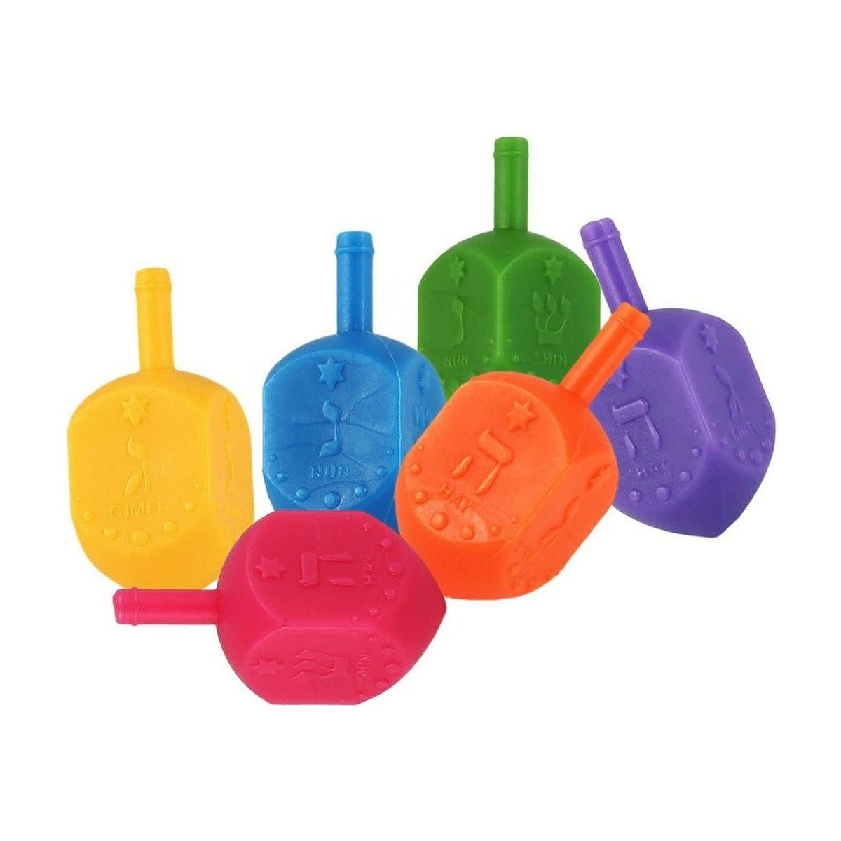 Plastic Dreidels, Assorted Colours