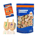 Medium Wood Dreidels - Bulk Pack of 100pcs